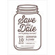 Brown Mason Jar Photo Save the Date Cards Image 2 of 6
